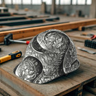 Western Style Silver Engraving 45- 16  X 48   Hydrographic Film Hydro Dipping