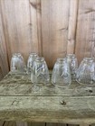 Vtg Set 6 Glass Lamp Shades With Etched Floral Frosted Leaves
