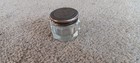 Antique Art Nouveau Sterling Silver And Cut Glass Dresser Jar  Small