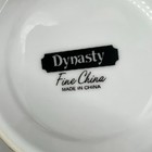 Lot Of 8 Dynasty Fine China Copenhagen Floral Saucer Plates Discontinued Dinner