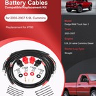 Battery Cable Wire Kit For Dodge Ram Truck Gen 3 2003-2007 5 9l 24 Valve Cummins