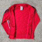 Adidas Youth Boys Girls Red 3-stripes Big Logo Full Zip Track Jacket Size S  8 