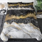 Black Gold Marble Duvet Cover Set 3pcs Bedding Pillowcases For All Seasons King