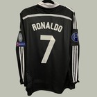 Real Madrid 2014 15 Ucl Black Third Long Sleeve Kit - Cristiano Ronaldo  7