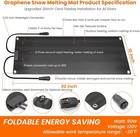 Graphene Snow Melting Mats For Stairs non-slip Rubber Heated Walkway Mat