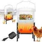 3 Gallon Heated Chicken Waterer For Winter  Adjustable Height Chicken Water
