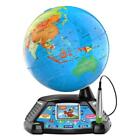 Interactive Learning Globe W  Video Screen Culture Exploration Games Kids New