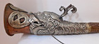 Vintage India Tibetan Buddhist Brass   Silver Horn