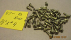 47 Vintage Solid Brass Wood Screws With The Round Slot Head 3 8  Long X  4 7 64 
