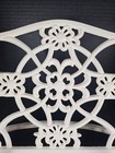 Vintage Ivory Cast Iron Cookbook Stand Ornate Floral Recipe Book tablet Holder