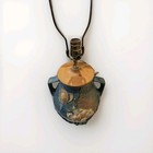 Vintage Roseville Blue Magnolia 97-14  Double Handled Vase - Urn- Planter 1940 s