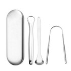 3-pack Tongue Scraper Cleaner Stainless Steel Dental Fresh Breath Cleaning Oral