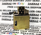 Zorro Single Torch Lighter Insert Adjustable Flame Butane Window Brand New Gold