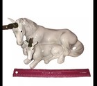 Universal Statuary Vintage 1990 White Unicorn W Baby Statue Figurine Large 13   