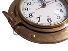Brass Antique Navigation Marine Ship Porthole Brass Wall Decor Clock 9 Inch  Xsa