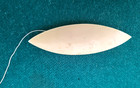 Antique Ivory Color Celluloid Tatting Shuttle  Lace Making Sewing Tool W thread