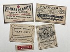 Set Of 13 Poison Vintage Look Apothecary Labels Halloween primitive Tea-stained