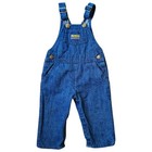 Vintage Oshkosh Bgosh Playing Card Print Denim Overalls Rare Htf 18 Mos