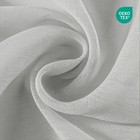 White Sheer Curtains 84 Inches Long 2 Panels Set  Semi Sheer Rod Pocket Windo   