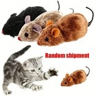 1pc Wind Up Plush Mouse Toy For Indoor Cats Interactive Cat Toys Cat Teaser Toy