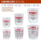 Paint Mixing Kit Mixing Cups  Lids  Sticks  Paddles  Strainers  Can Opener