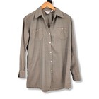 Vintage Carolina Colours Women s Check Plaid Button Down Shirt Size Small