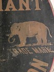 Antique Clark s Elephant Spool Cotton Wooden Thermometer Sign Rahway N j