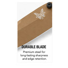 Benchmade 710 Folding Pocket Knife Black Handle Bronze Blade Edc