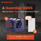 3pcs Set Abestorm Crawl Space Dehumidifier 120pint With 1pack Filter
