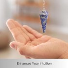Lapis Lazuli Pendulum Crystal Stone  Faceted Pendulum Divination Tools  Dowsing 