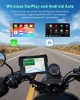 5  Portable Touch Screen Motorcycle Gps Navigator Wireless Carplay Android Auto
