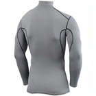 Tca Pro Performance Mock Junior Compression Top Grey Long Sleeve Kids Running