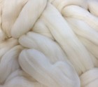 White Wool Roving Top Fiber  Oeko-tex  Eco Peruvian Highland  Felting  1 Pound