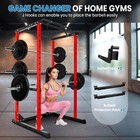 Power Cage  1200lb Carbon Steel Frame Squat Rack Stand Training For Home gym Us