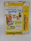 Vintage 1961 Post Toasties Corn Flakes Empty Cereal Box Smoke Free Home
