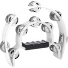 Double Row Jingles Handbell Tambourine Percussion Musical Instruments  x2 