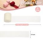 2 Rolls Chiffon Ribbon  1 5 Inch X 5 Yard Silk Ribbon  Cream White