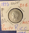 1895 20c Puerto Rico          3 Genuine Coins