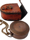 Compass Solid Brass Boy Scout America Pocket Handmade Gift Nautical With Case