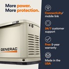 Generac Guardian 22kw Standby Generator Home Backup  Connectivity  Beige