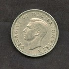 1949 One Shilling Coin King George Vi Great Britain Uk Vintage Very Good 
