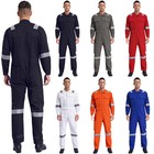 Us Mens Jumpsuit Unifoms Work Overalls Front Zipper Rompers Mechanic Boiler Suit