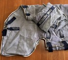 Horseware Rambo Protector Horse Fly   Uv Sheet   Neck Cover - 78  Silver navy