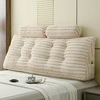 Corduroy Bed Wedge Pillow Twin queen king Ergonomic Backrest Support For Reading