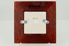 Vtg Motawi Tileworks Tulip Tile Art In 7 5 x7 5  Hardwood Frame By Ann Arbor Mi