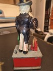 Uncle Sam Cast Iron Mechanical Bank Piggy Bank Metal Figure On Base Taiwan