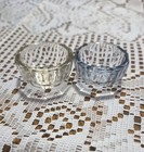 Vintage Glass Open Salt Cellars lot Of 2