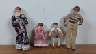 Vintage Lundby Caco Dollhouse Family Of 4 Thread Wrapped Bendable People