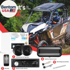 Marine Stereo Radio Receiver Speaker Kit - 200w Wireless Receiver And 150w Water