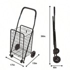 New Folding Shopping Cart 360   Wheels 90lb Capacity Grocery Laundry